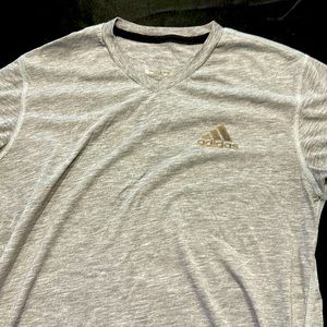 Adidas gray work out shirt men’s small